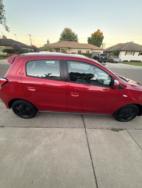 Detailed Red Mitsubishi Mirage
